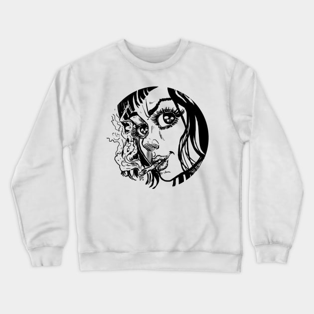 Minka- the Wheel of Life Crewneck Sweatshirt by Glavusha